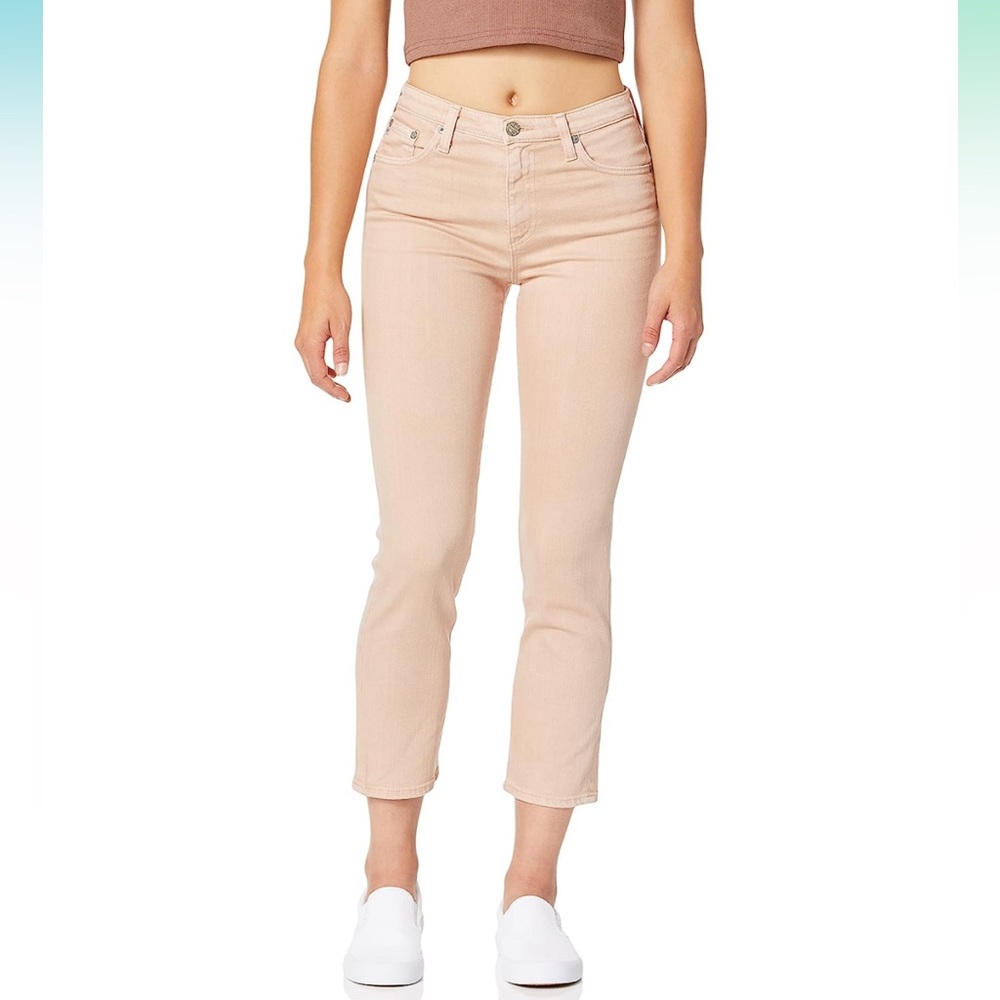 AG Adriano Goldschmied The Isabelle Vintage Straight Leg Crop Jean 29 pink (e)